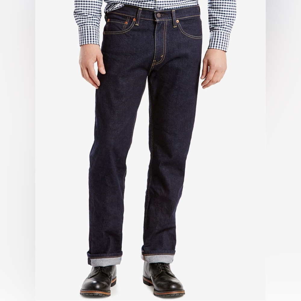 Mens 505 Levi Strauss & Co Blue w34 L30 Boot Cut Jeans: Pressed & Starched (22)